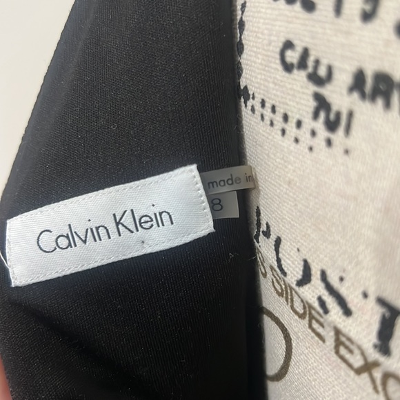 Calvin Klein Multi Color Fit and Flare Dress -B4 - Picture 6 of 6